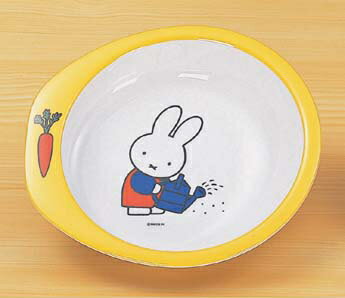 ※受注生産品※※5個セット※メラミン子供用食器 ミッフィー miffy's garden 深皿20 (203×187×37mm・600cc) 関東プラスチック工業［M-562FA］　業務用 保育園・幼稚園向け