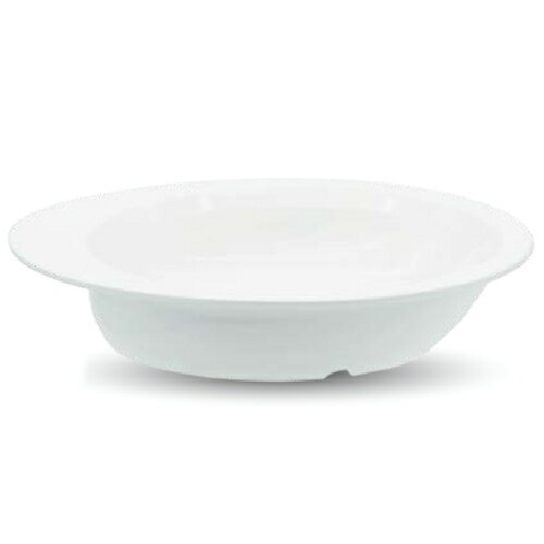 メラミン自助食器 17cm 中皿 アイボリーホワイト (173×158×H36mm・350cc) キッズメイト(朝日化工)［ATM..