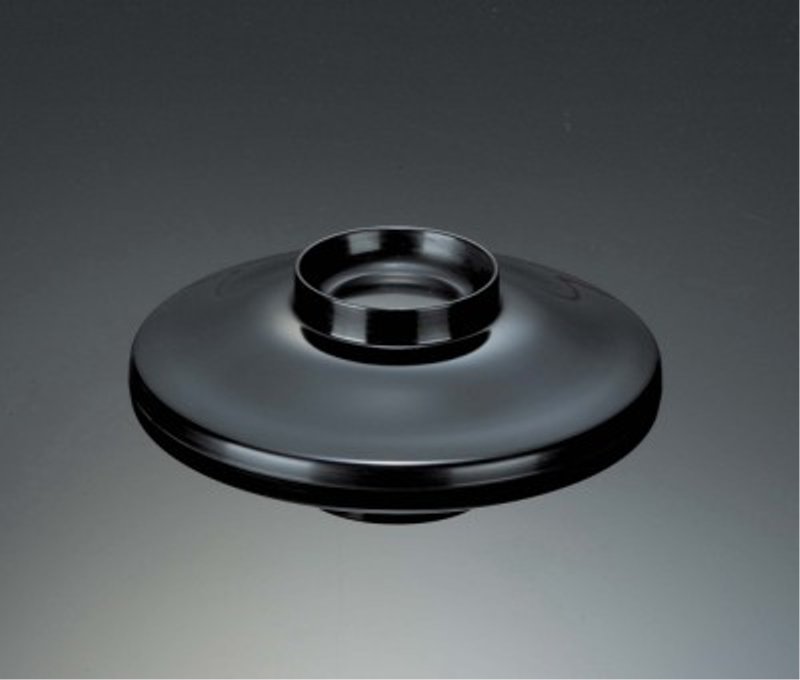 メラミン 766対応 ふた 黒 (137×32mm) マンネン/萬年[17F-B] 業務用 プラスチック製 メラミン製 樹脂製 無地食器