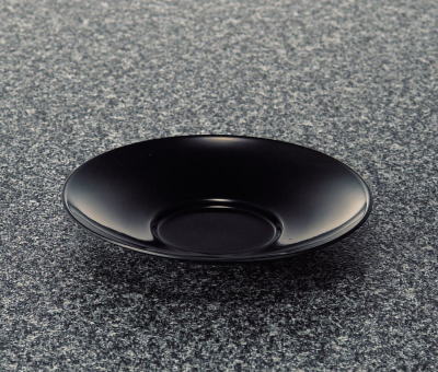 メラミン 和風食器アイテム 四寸茶托 黒 (121×21mm) マンネン/萬年[264-B] 業務用 プラスチック製 メラ..