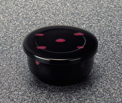 メラミン 和風食器アイテム 丸型鰻まむし入(身・蓋セット) 研出 (134×73mm・680cc) マンネン/萬年[527F/M-V] 業務用 プラスチック製 メラミン製 樹脂製 和食器 弁当箱 うな重 うな丼 うなぎ丼重