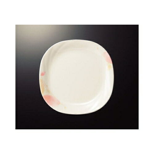 メラミン マリエ 16.5cmパン皿 (165×165×14mm) マンネン/萬年[MR-2006] 業務用 プラスチック製 メラミン製 樹脂製 洋食器 角平皿 パン皿 プレート 平皿