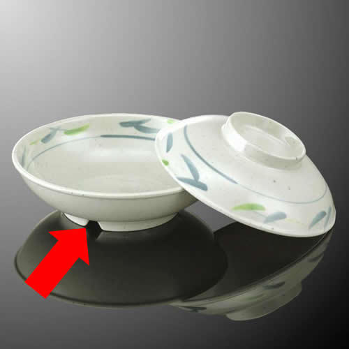 メラミン 煮物碗 直径166mm H46mm 550cc 身(ふたは別売り) 笹風[B24BSA] マルケイ 業務用 食洗機対応 ..