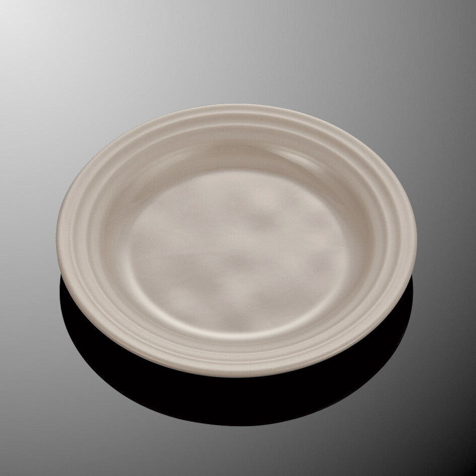 メラミン ダイナー 19cmライス皿 (195×H23mm) グレーC [E282GY] マルケイ 業務用 食洗機対応 割れにくい 丈夫 プラスチック食器