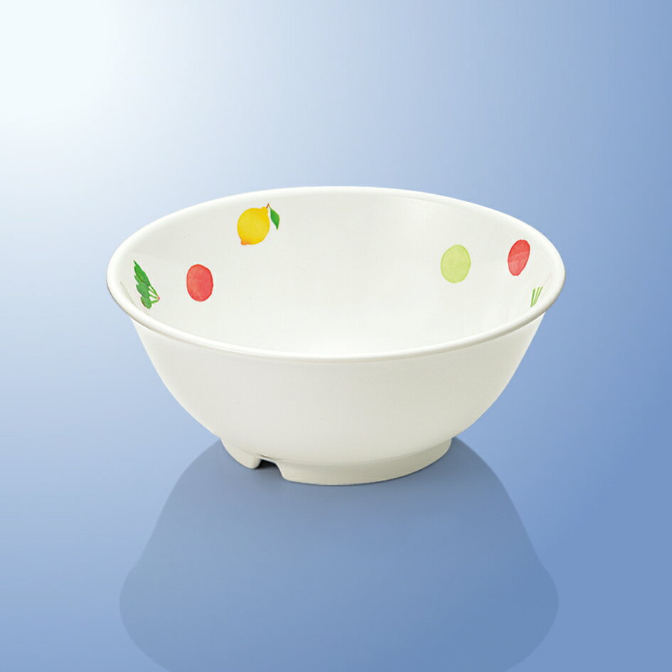 メラミン子供用食器 べじふる ボール 小 (φ146×H60mm・520cc) マルケイ[J48BH] 業務用 割れにくい 丈夫..