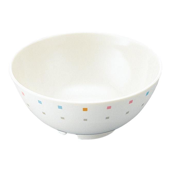 学校給食 メラミン ブロック うどん丼 (157×70mm・720cc) マルケイ［A18SB］ 業務用 プラスチック製 保..