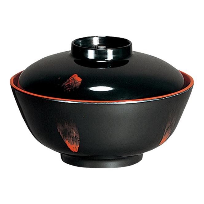 メラミン かすみ椀 直径111mm H31mm ふた(商品はふたのみ) 曙内朱[B4CBRR] マルケイ 業務用 食洗機対応 割れにくい 丈夫 業務用 プラスチック 樹脂 食器 皿 D8