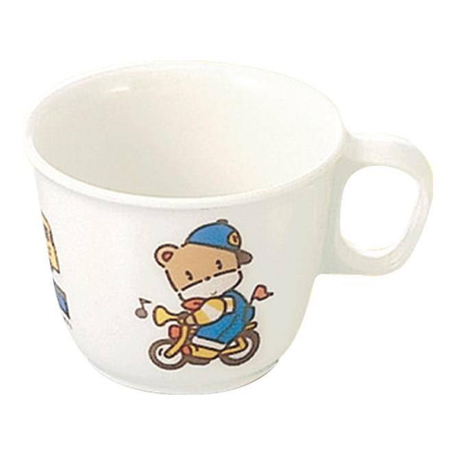 メラミン子供用食器 キドリッコ 柄付カップ (82(持ち手込み105)×62mm・190cc) マルケイ［C16KD］ 業務用 プラスチック製 保育園・幼稚園