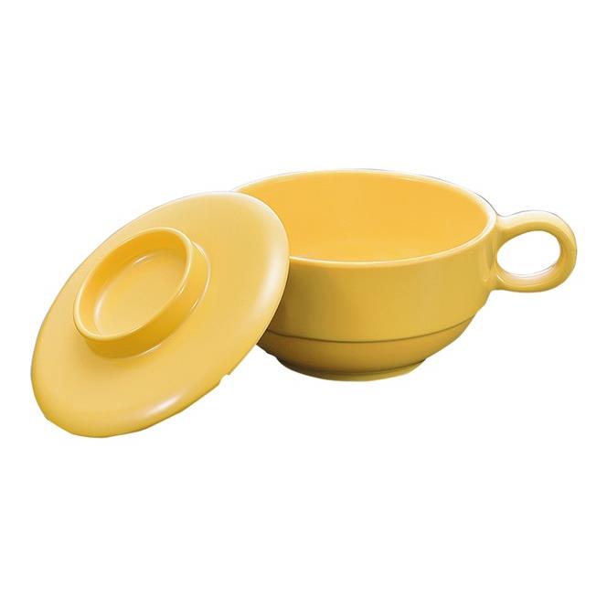 ファインメラミン 柄付スープカップ 135X106mm H56mm 310cc 身(ふたは別売り) ヒートサーブ[C18BY] マ..