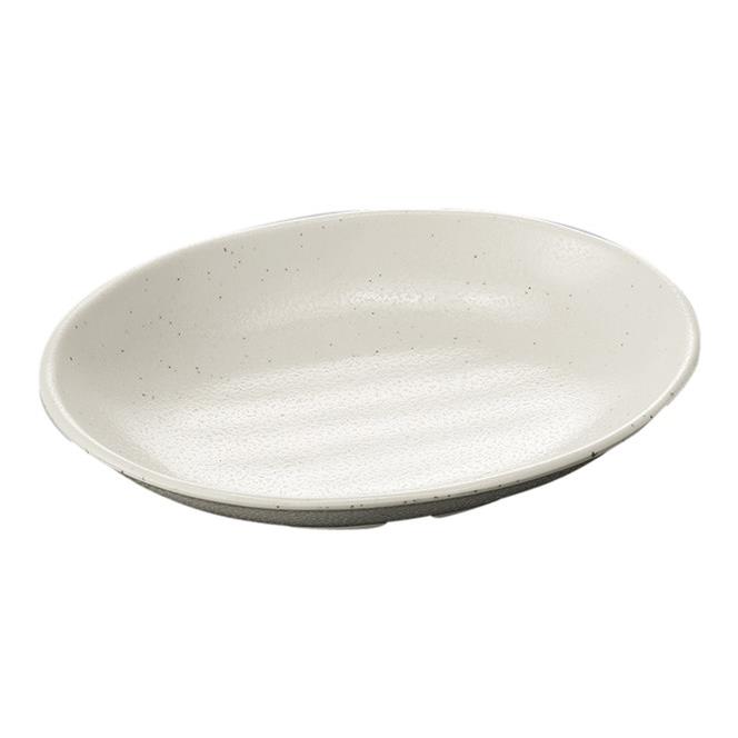 メラミン 小判浅皿 224X166mm H39mm たくみ庵 粉引[D248KOH] マルケイ 業務用 D8