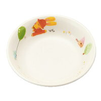 メラミン子供用食器 スイートラビット 12cm丸深皿 (120×32mm・190cc) マルケイ[D62...