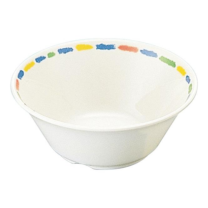 学校給食 メラミン クレヨン 14cmボール (140×56mm・450cc) マルケイ［J11SK］ 業務用 プラスチック製 ..