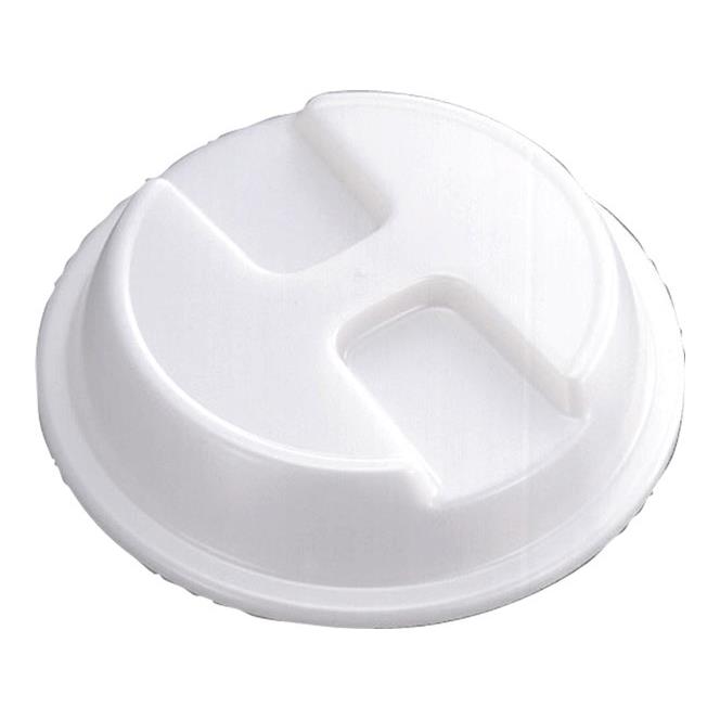 ポリプロピレン 16cm用　丸カバー 直径173mm H40mm アイボリー PPカバー[PP016IW] マルケイ 業務用 食洗機対応 割れにくい 丈夫 業務用 プラスチック 樹脂 食器 皿 D8