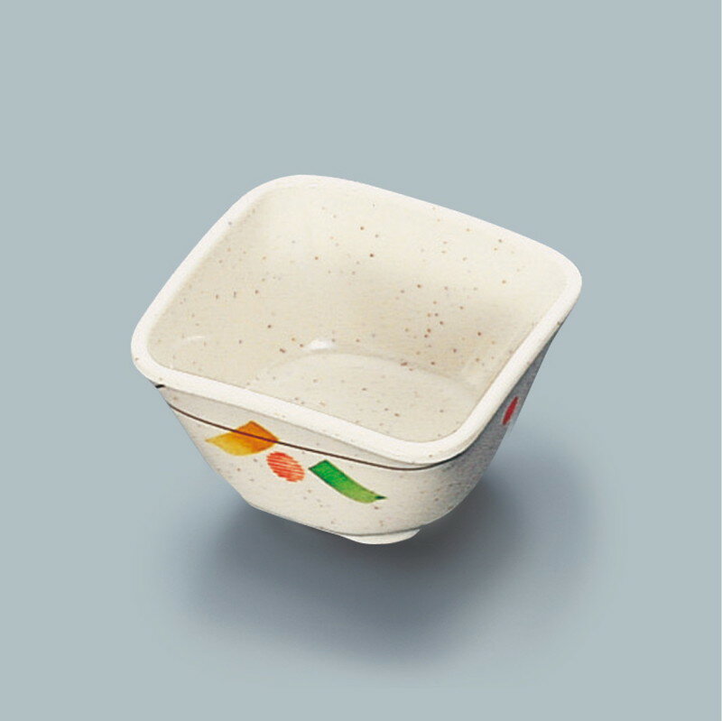 メラミン製 セリーン　角小鉢　（91×91×50　190ml）　三信化工　[MB-610SER] 食器 メラミン プラスチック製 業務用食器 樹脂製 和食器 皿