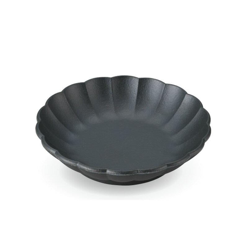 メラミン BLOOM 深皿 (φ140×H32mm・250ml) 黒マット[MS-450KMT]三信化工 業務用 食器 割れにくい 丈夫 食洗機対応 プラスチック 樹脂製