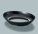 メラミン製 グラシア オーバル皿 黒 (200×40mm 500cc) 三信化工 MS-848BK メラミン食器 業務用 プラスチック製 樹脂製 小判皿 カレー皿 パスタプレート 無地