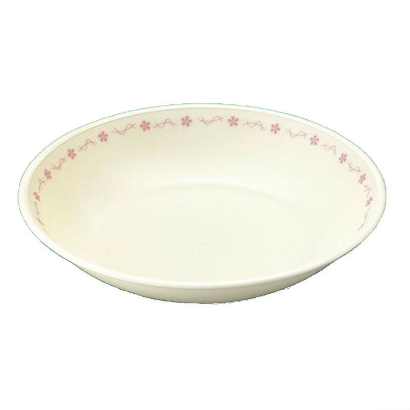 ※2個セット※学校給食用子供食器 E-エポカル フラワーライン 深皿 (200×38mm・700cc) 三信化工［PNS-19EFWL］ 業務用 プラスチック製 保育園・小学校