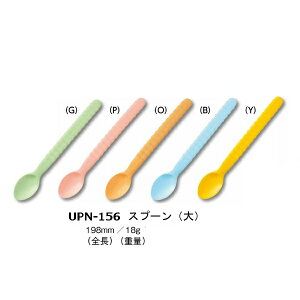 ソフトスプーン 大(全長198mm) [UPN-156] 三信化工 でんでんスプーン オールプラスチック やわらかい樹脂製 口に入れやすく握りやすい持ち手 ユニバーサルデザイン 介護 自助 離乳食 子ども こども 子供 老人ホーム向け 介護用スプーン