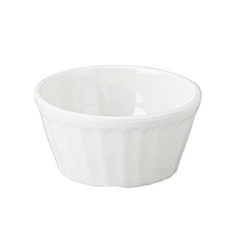 メラミン製 ココット 小 アイボリー(φ88×H44mm・140ml) セラミスタ　信濃化学/shinca[2687-T-IV] 両面コーティング 温冷配膳車 食洗機 消毒保管庫 使用可 プラスチック 樹脂 食器 カフェ 学食 社員食堂 老人ホーム