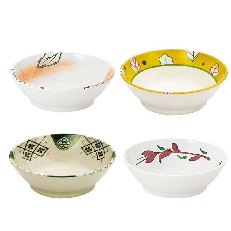 メラミン製11cm小鉢4柄信濃化学...