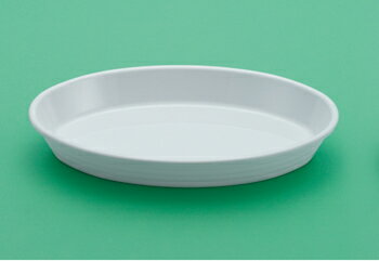メラミン オーバルデリ アイボリー (404×240×H62mm 3000ml) D-2010I スリーライン業務用 食器 割れにくい 丈夫 プラスチック 樹脂製 大皿 盛り皿 オーバルプレート デリカ 惣菜 バイキング ビュッフェ 無地 白 シンプル