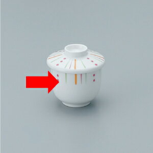 強化磁器 ストライプ むし茶碗 身 (φ74×H62mm・180ml) [EL-329MST] スリーライン一般陶磁器より割れに..