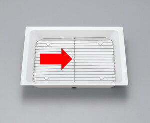 ステンレス スクエアデリ用網 (240×240×H12mm) [M-257ST] スリーライン ステンレス網 デリカバット専用..