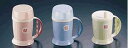 介護・自助食器：マグカップ 自分で持って飲める！蓋つきでこぼれにくいから安心 吸水付マグカップHS-N12　ブルー(9-2449-0802)