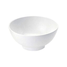 [子供 食器 陶器 ボウル]高強度磁器 丸碗容量290cc ホワイト WH-032 (9-2439-1901)