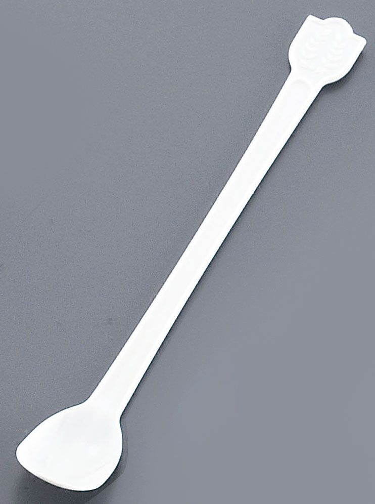 【個包装・500本入】190mm 使い捨てマドラースプーン(500本入) 白 袋入(1-0997-2301)
