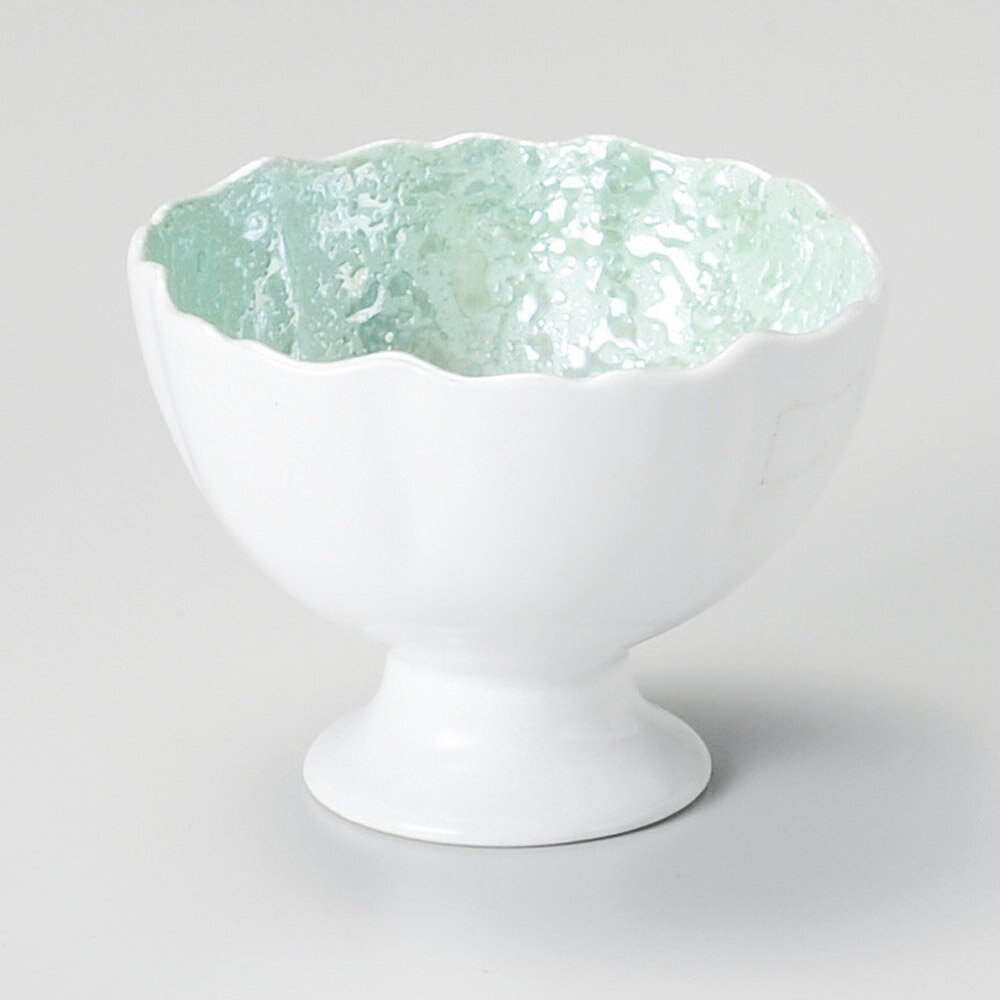 【5点セット販売】強化セラミック 真珠ラスターヒワ吹高台小付 (8.5×6.5cm) UTSUWA[91-2-717] 日本製 和食器 KYOEI陶器市 代引不可