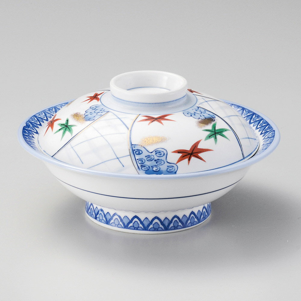 【1点販売/5点セット販売】強化セラミック 間取紅葉7.0骨むし(身・蓋セット) (22×11.5cm) UTSUWA[238-5-717] 日本製 和食器 KYOEI陶器市 代引不可