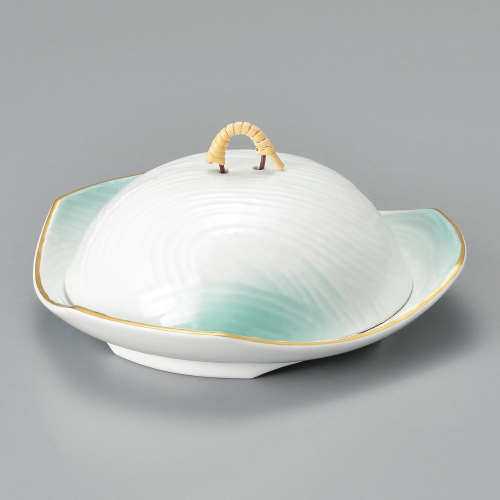 【1点販売/5点セット販売】強化セラミック 金彩ヒワ吹蓋向(身・蓋セット) (16.5×6cm) UTSUWA[238-6-757] 日本製 和食器 KYOEI陶器市 代引不可