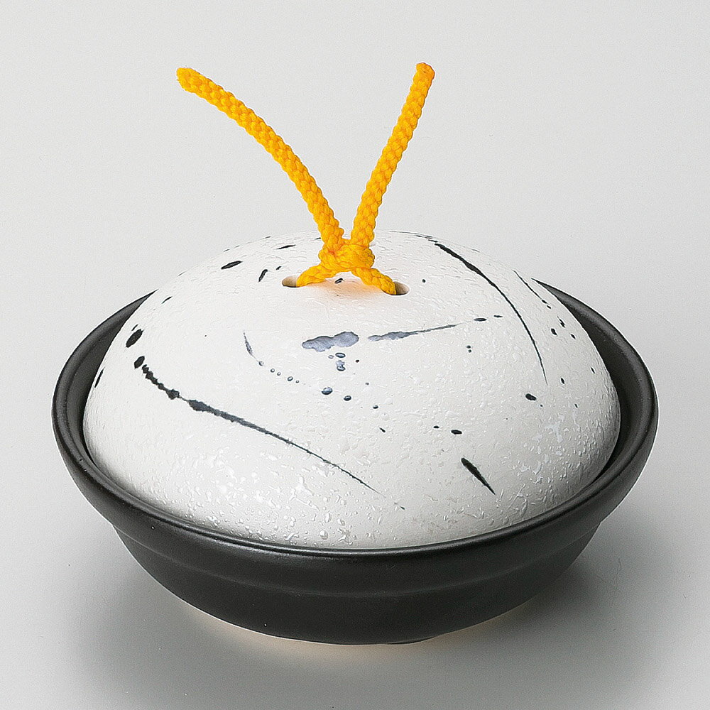 【1点販売/5点セット販売】蓋強化(直火OK) 黒飛ばしラスター会席鍋（小） (14.2×7cm) UTSUWA[366-19-527] 日本製 KYOEI陶器市 代引不可