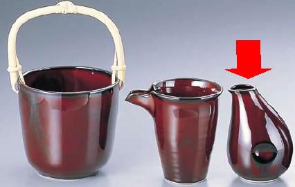 バー用品 父の日のプレゼントにも最適！ 日本酒・焼酎用品 うるし釉　ひよこ徳利　D02-31　美濃焼　260..