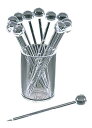 ワイン・バー用品 業務用 ウイスキー・焼酎・カクテル用品 アクリルカクテルピックセット(12本入)4451(100mm)(EBM25-1)(1564-35)