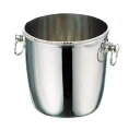 ワイン用品 ワイン・シャンパンクーラー UK 18-8ステンレス製 菊渕 シャンパンクーラー B ライオン付 4.5L (1-1942-0801)