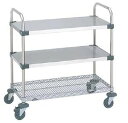 代引不可 メーカー直送 送料無料 UTTカート2型 NUTT2-2-S (911×461×H963mm) キャスター径φ100 【直送DSF_TKG】(1-1240-0506)