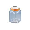 保存容器 キッチンポット・プラスチック製 PEポリエチレン 食品ボトル角ブローシリーズ 120角ブロー (130×130×H200mm)2900ml (1-0251-0301)