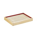 製菓用品・和菓子用トレー・バット お菓子作り・道具 36.5cm 白木 デリカバット(目皿付) 中 ◇365×270×H55mm (1-0141-0402)