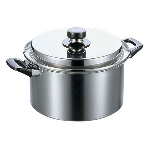 両手鍋 IH対応 エレックマスター・ライトシリーズ YUS-180 深型両手鍋 24cm 5.8リットル (1-0054-1002)