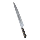 送料無料 包丁・ナイフ 龍彫刻入 ミソノ・スウェーデン鋼包丁 筋引(両刃)No.124M 33cm (1-0311-1204)