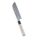 包丁・ナイフ 堺 孝行作 霞研 鎌型薄刃(片刃)包丁 18cm (1-0303-1101)
