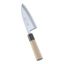 包丁・ナイフ 中霞・玉白鋼 雪藤 出刃包丁 (片刃) 12cm (1-0298-1303)(3)