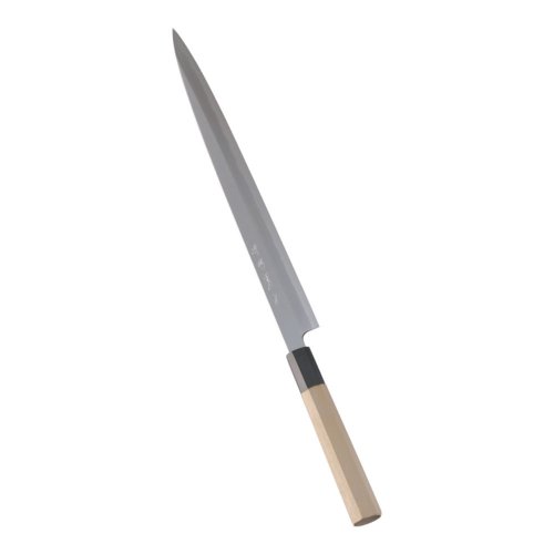 送料無料 包丁・ナイフ 堺實光　紋鍛　（青鋼） ふぐ引（片刃）包丁　30cm　(1-0299-0203)