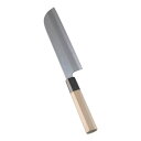 送料無料 包丁・ナイフ 堺實光 紋鍛 (青鋼) 鎌薄刃(片刃)包丁 18cm (1-0299-0402)