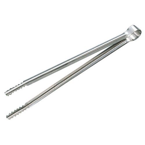 火バサミ 火に強いステンレス製 焼肉屋さんの必需品！ (36.5cm) Ω18-0 厚口 炭バサミ 365mm (1.2mm) (1-0498-1303)