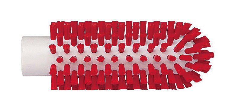 清掃用品・掃除道具 磨く・ブラシ 厨房用 ヴァイカン（Vikan）　ビンクリーナー　ハードタイプ　5380-50　◇φ50×H125　レッド (1-1311-0902)