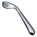 介護食器 スプーン・フォーク・カトラリー 持ちやすく!食べやすい! ライト業務用カトラリー 18-8ライトフォーク 205(左曲り)(1-1855-0601)