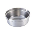 18-0 スタッキング丸灰皿 卓上用品・ステンレス製灰皿・スタッキング(積み重ね)可能!(1-2025-0801)